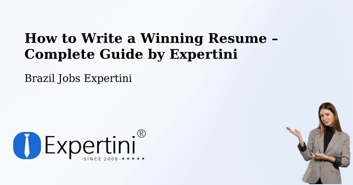 Resume Writing Guide for Job Seekers – Itá - Itá, Brazil Jobs Expertini